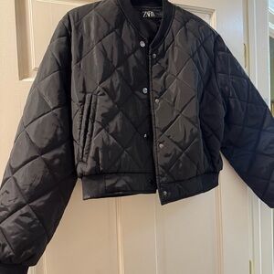 Zara Black Quilted Jacket